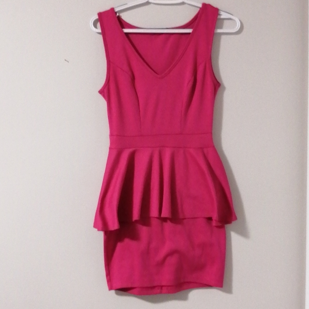 Sirens pink peplum